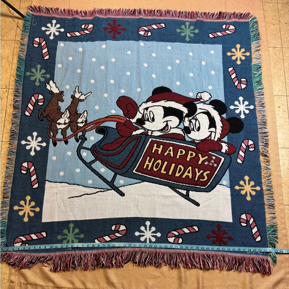 Beacon Holiday Throw Blanket - Blue and Red